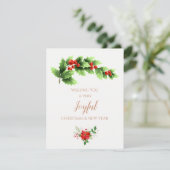 Bonne carte de voeux pour la saison des fêtes (Debout devant)