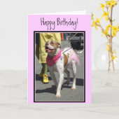 Bonne carte de voeux pour l'anniversaire American  (Fleur jaune)