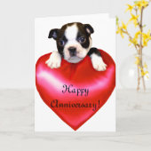 Bonne carte de voeux pour l'anniversaire de Boston (Fleur jaune)