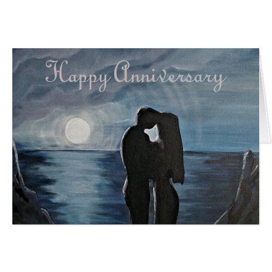 Bonne carte de voeux pour l'anniversaire du Mariag (Devant horizontal)