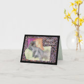 Bonne carte de voeux pour l'anniversaire et le cha (Fleur jaune)