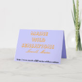 Bonne carte de voeux pour l'anniversaire Loon (Dos)