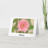 Bonne carte de voeux pour l'anniversaire Pink Gerb (Dos)