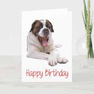 Bonne carte de voeux pour l'anniversaire St Bernar