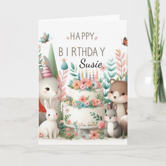 Bonne carte de voeux pour l'anniversaire Sweet Gra (Devant)