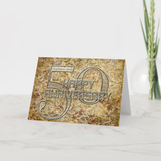 Bonne carte de voeux pour le 50e anniversaire