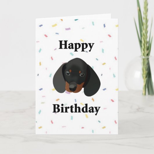 Bonne carte de voeux pour le chien d'anniversaire  (Devant)