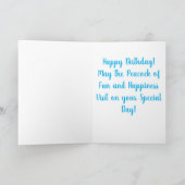 Bonne carte de voeux pour le paquebot d'anniversai (Intérieur)