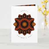 Bonne carte de voeux pour le phoque floral Fête de (Fleur jaune)