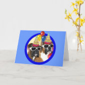 Bonne carte de voeux pour les boîtes d'anniversair (Fleur jaune)