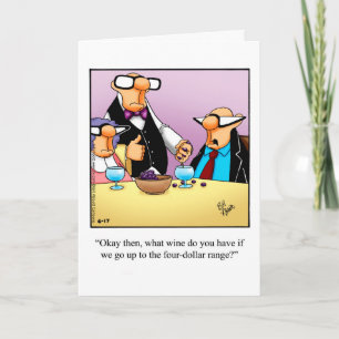 Bonne carte de voeux pour l'Humour d'anniversaire
