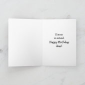 Bonne carte de voeux pour l'Humour d'anniversaire (Intérieur)