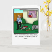 Bonne carte de voeux pour l'Humour d'anniversaire (Fleur jaune)