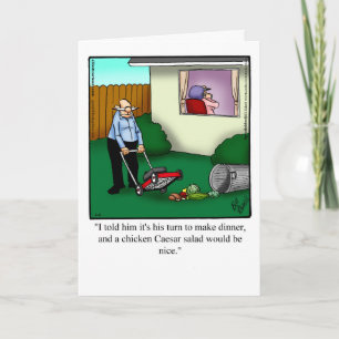 Bonne carte de voeux pour l'Humour d'anniversaire