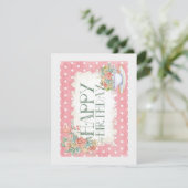 Bonne carte de voeux pour l'Teacup d'anniversaire (Debout devant)