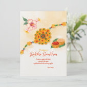 Bonne carte de voeux Raksha Bandhan (Debout devant)