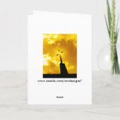 Bonne carte de voeux religieuse de Pâques (Dos)