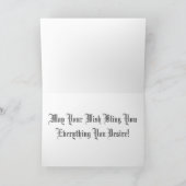 Bonne carte de voeux rouge Bling Anniversaire (Intérieur)