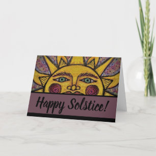 Bonne carte de voeux solstice