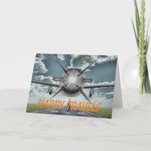 Bonne carte de voeux voyage (Devant)