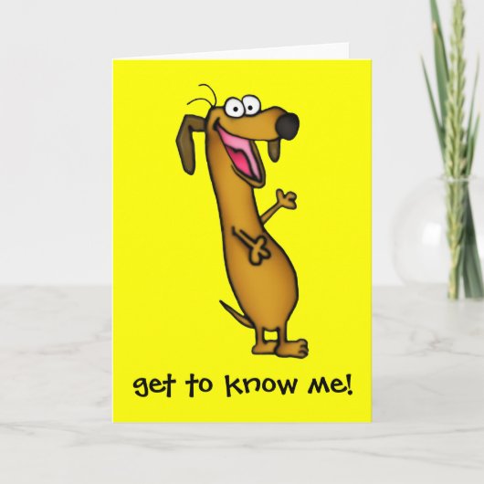 Bonne carte de voeux Weenie (Devant)
