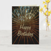 Bonne carte d'éclatement d'anniversaire (Fleur jaune)