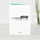 Bonne carte des alpinistes de roche d'anniversaire (Dos)