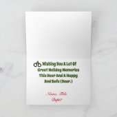 Bonne carte des manches de jours fériés (Intérieur)