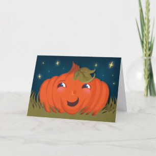 Bonne carte d'Halloween Citrouille