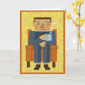 Bonne carte d'homme d'anniversaire (Fleur jaune)