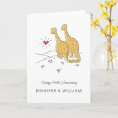 Bonne carte Dinosaures de 40e anniversaire de Mari (Fleur jaune)