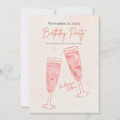 Bonne carte d'invitation d'anniversaire (Devant)