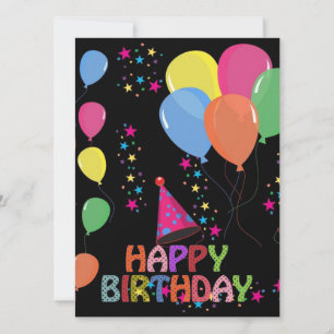 Bonne carte d'invitation d'anniversaire