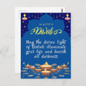 Bonne carte Diwali Post (Devant / Derrière)
