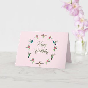 Bonne carte d'oiseau d'anniversaire