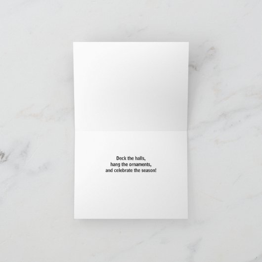 Bonne carte d'ornement des fêtes (Intérieur)