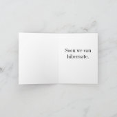 Bonne carte d'ours de vacances (Intérieur)