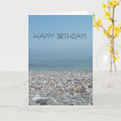 Bonne carte du lac d'anniversaire (Fleur jaune)
