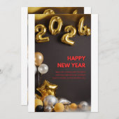 Bonne carte du Nouvel An (Devant / Derrière)