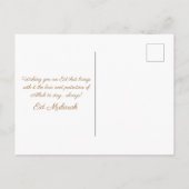 Bonne carte Eid Moubarak Brown et Croissant d'or (Dos)