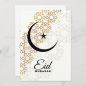 Bonne carte Eid Moubarak Mandala (Devant / Derrière)