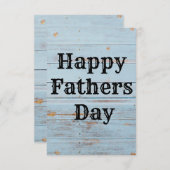 Bonne carte Fête des pères (Devant / Derrière)