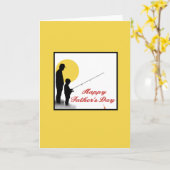 Bonne carte Fête des pères (Fleur jaune)