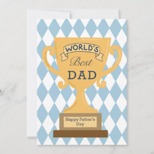 Bonne carte Fête des pères au meilleur papa du mon