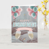 Bonne carte Fiançailles (Fleur jaune)