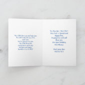 Bonne carte Fils Anniversaire (Intérieur)