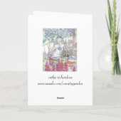 Bonne carte Fleur d'anniversaire Méditation Zen (Dos)