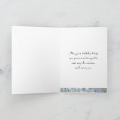 Bonne carte Fleur d'anniversaire Méditation Zen (Intérieur)