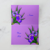Bonne carte florale d'anniversaire (Intérieur)