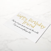 Bonne carte Foil Ami Anniversaire (Rotation)